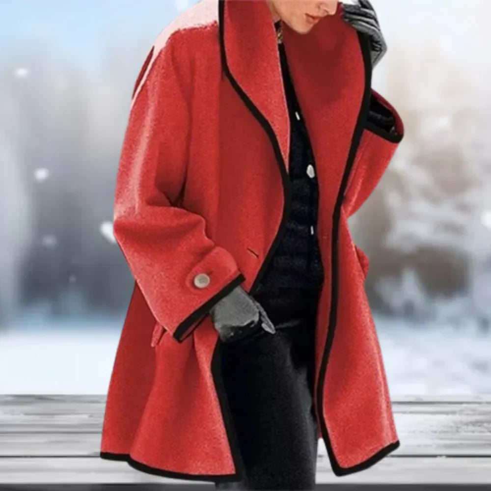 WW | Women's wool coat, retro, elegant, and comfortable