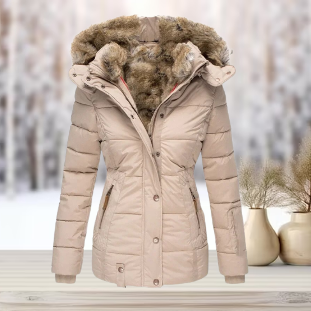 WW | Wintermantel mit Pelzfutter und Kapuze - luxuriös und warm für Frauen