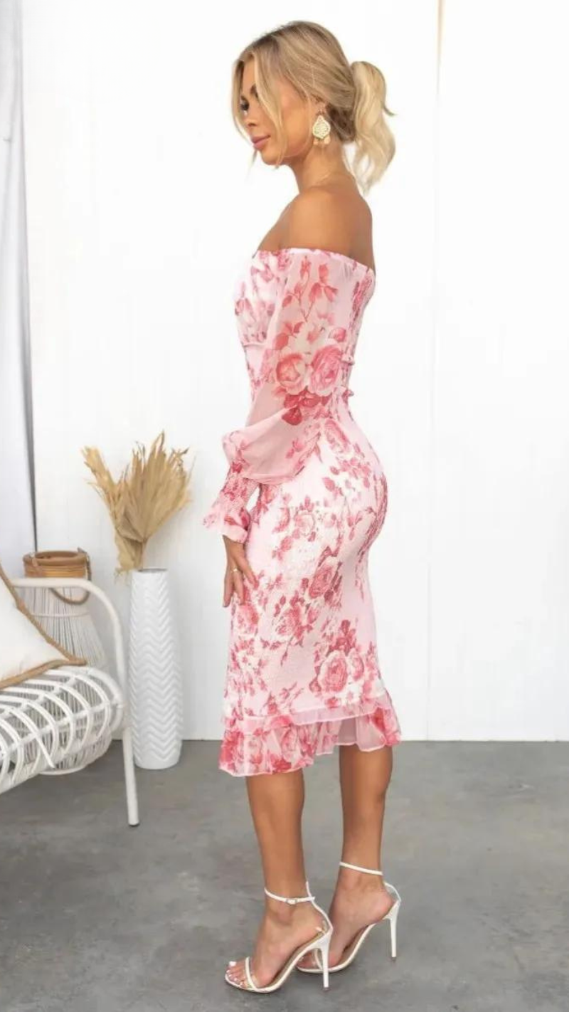 Kendall – Luxuriöses Midikleid (Fast ausverkauft)