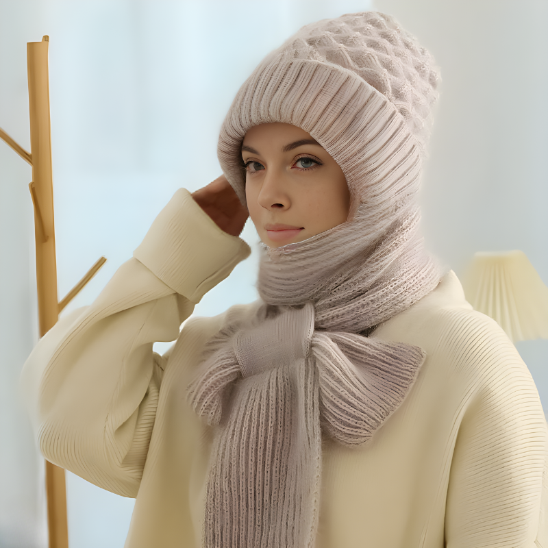 WW | Beanie and Scarf Set - Warm Women's Winter Accessories