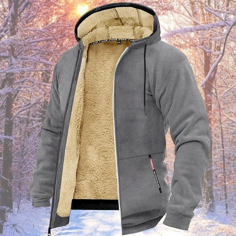 WW | Warme Winterjacke für Männer mit Kapuze Bequeme Outdoorjacke