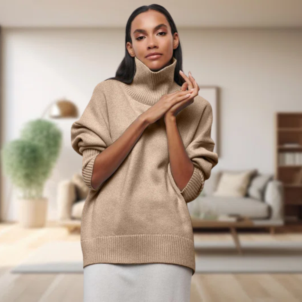 WW | Klassischer damen-rollkragenpullover