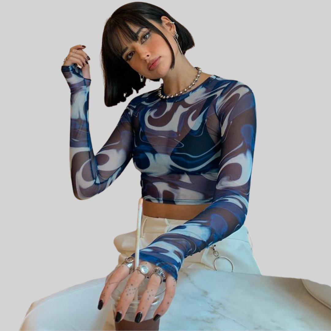 WW Top - Vintage - Transparent Mesh Shirt