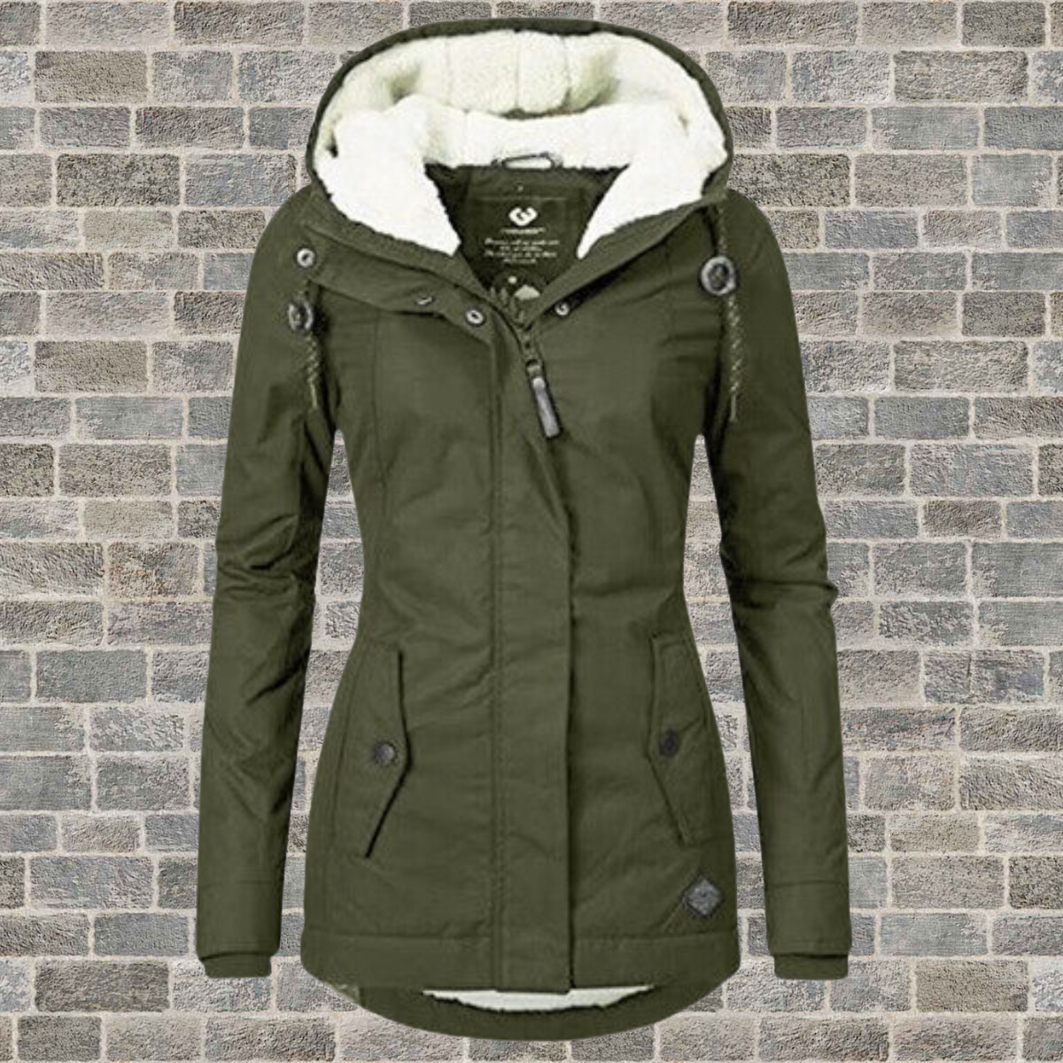 WW | Cotton jacket with lambskin hood