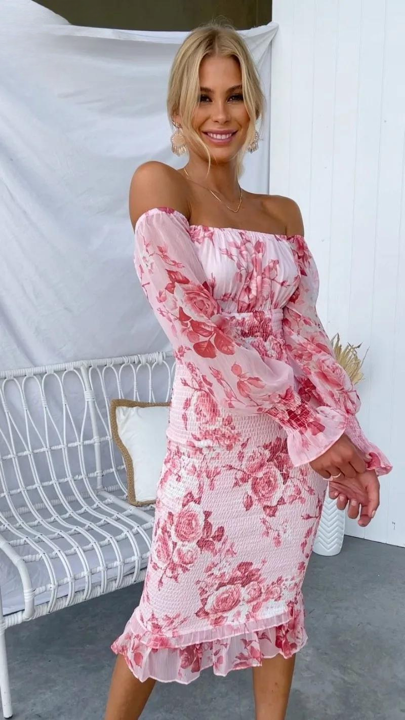 Kendall – Luxuriöses Midikleid (Fast ausverkauft)