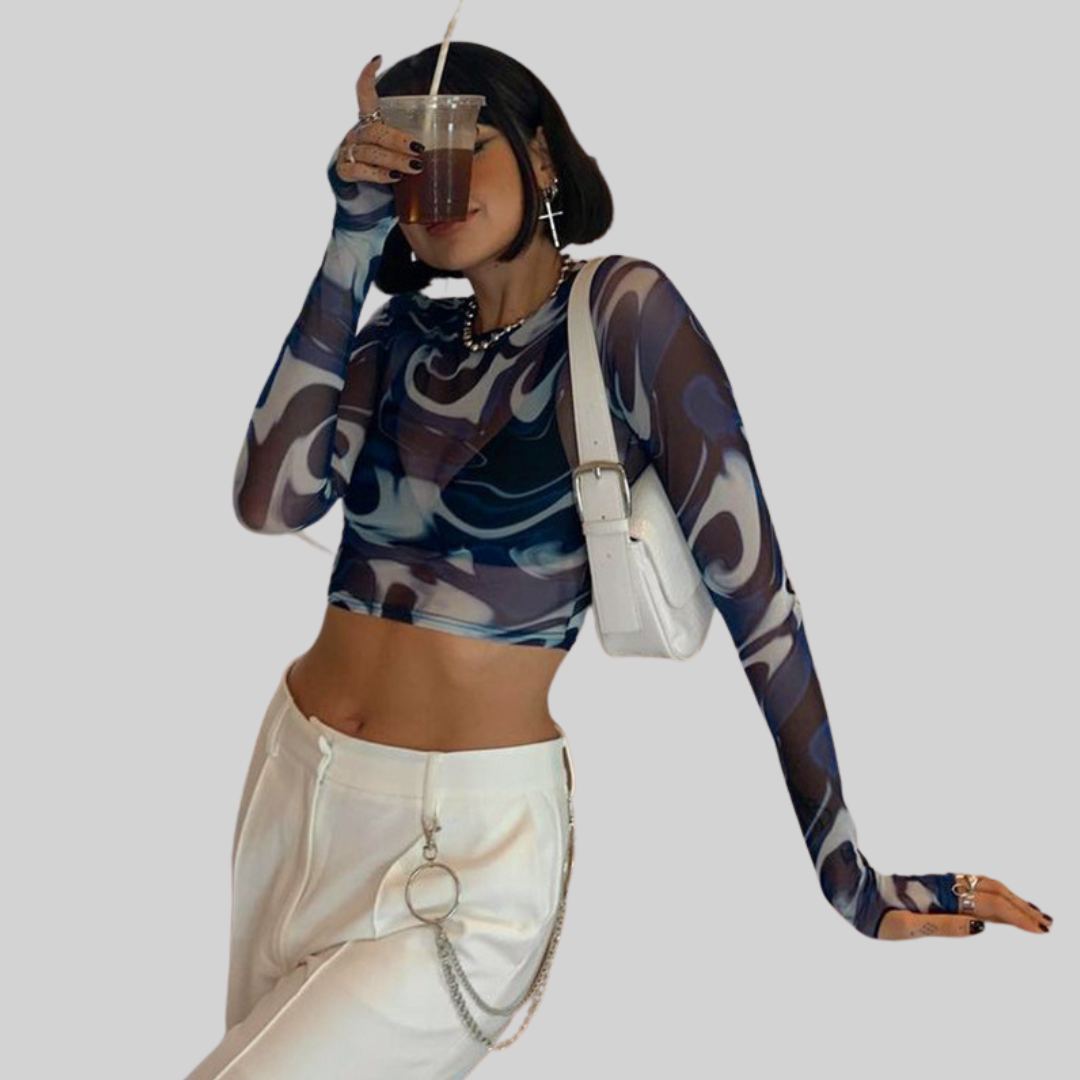 WW Top - Vintage - Transparent Mesh Shirt