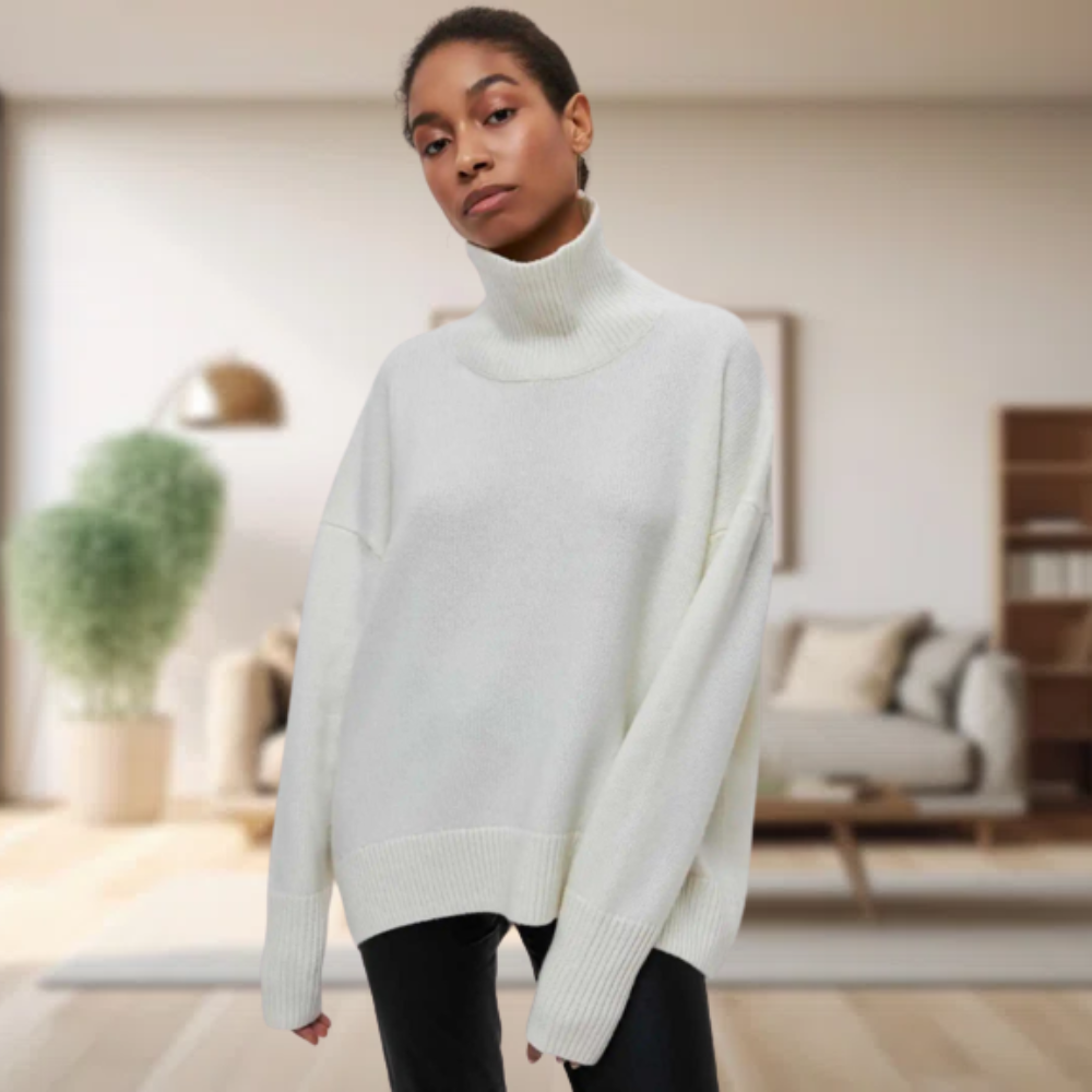 WW | Klassischer damen-rollkragenpullover