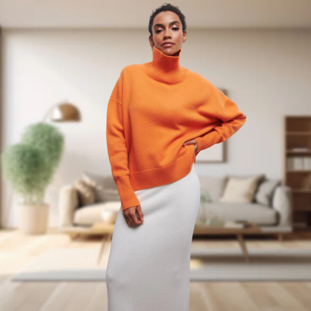 WW | Klassischer damen-rollkragenpullover