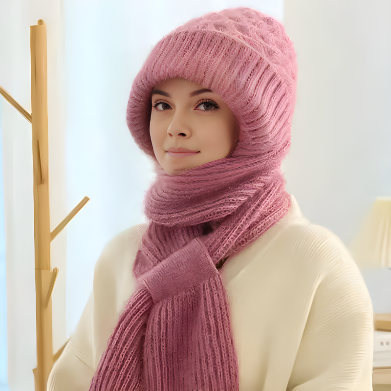 WW | Beanie and Scarf Set - Warm Women's Winter Accessories