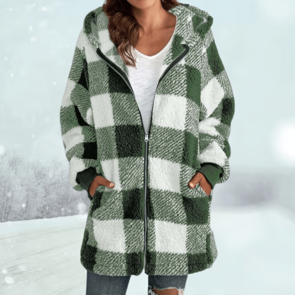 WW | Sherpa-Fleece-Mantel - Kapuzen-Design - Ultra-weiche Wärme - Lässige Winter-Schicht