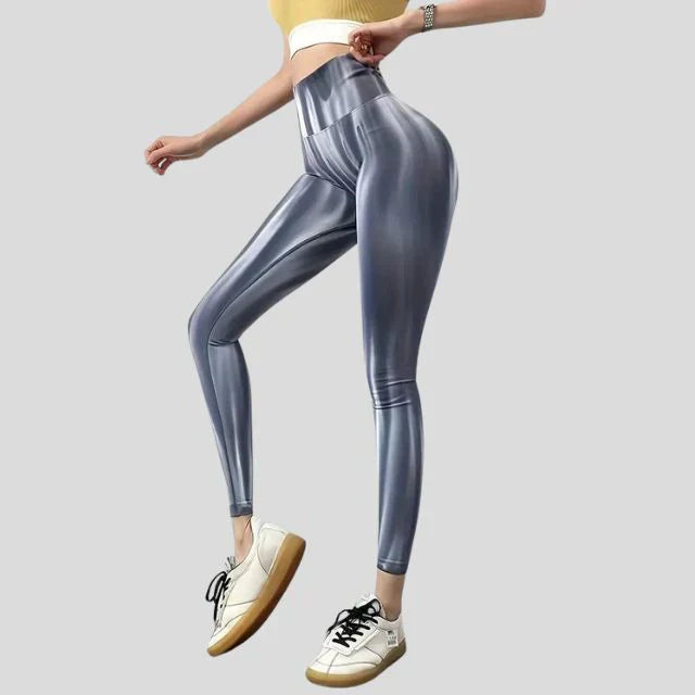 WW | High Waist Leggings mit Wellenmuster - Perfekt für Freizeitaktivitäten für Damen