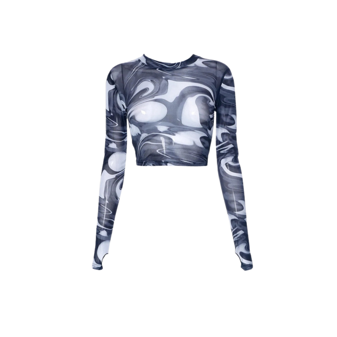 WW Top - Vintage - Transparent Mesh Shirt