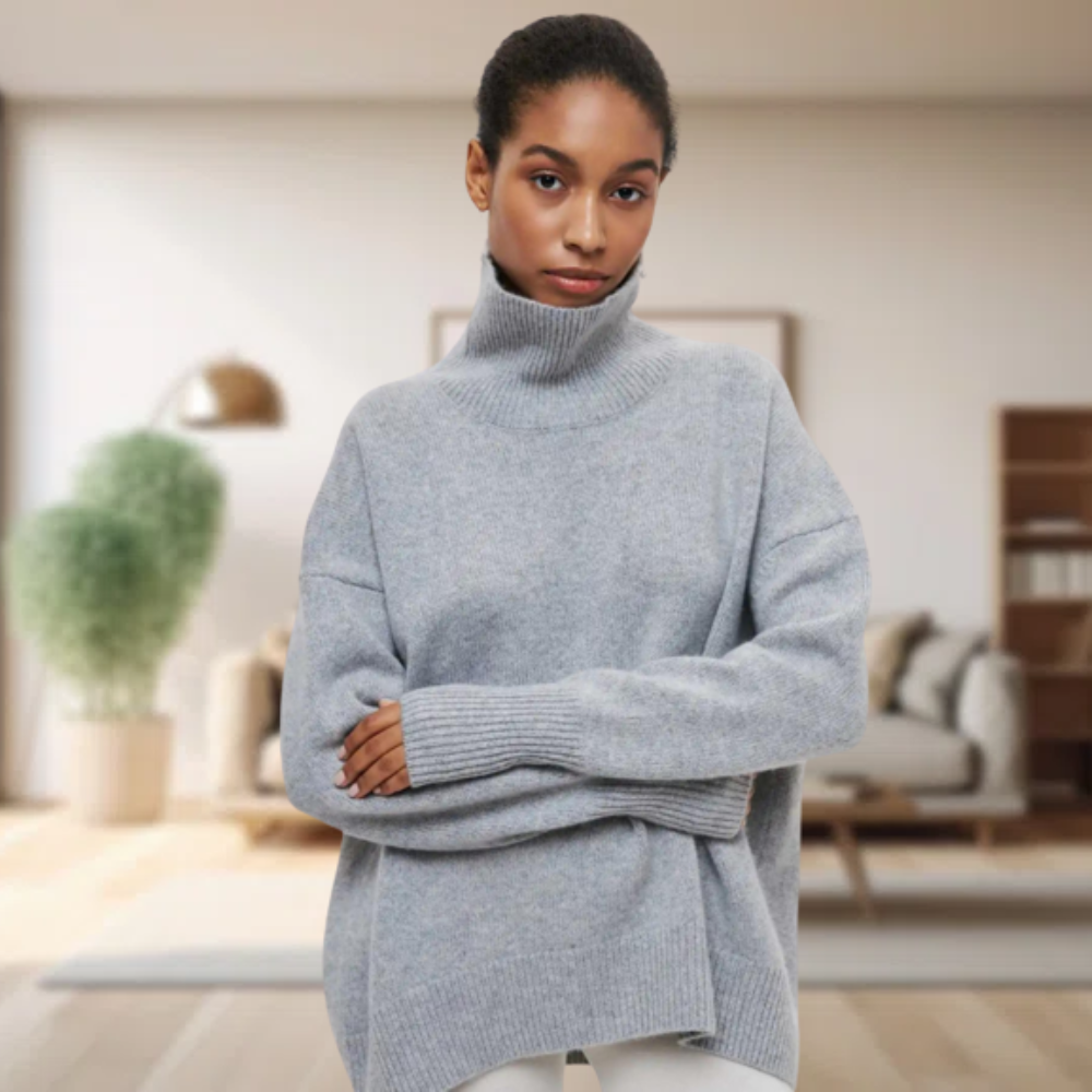 WW | Klassischer damen-rollkragenpullover
