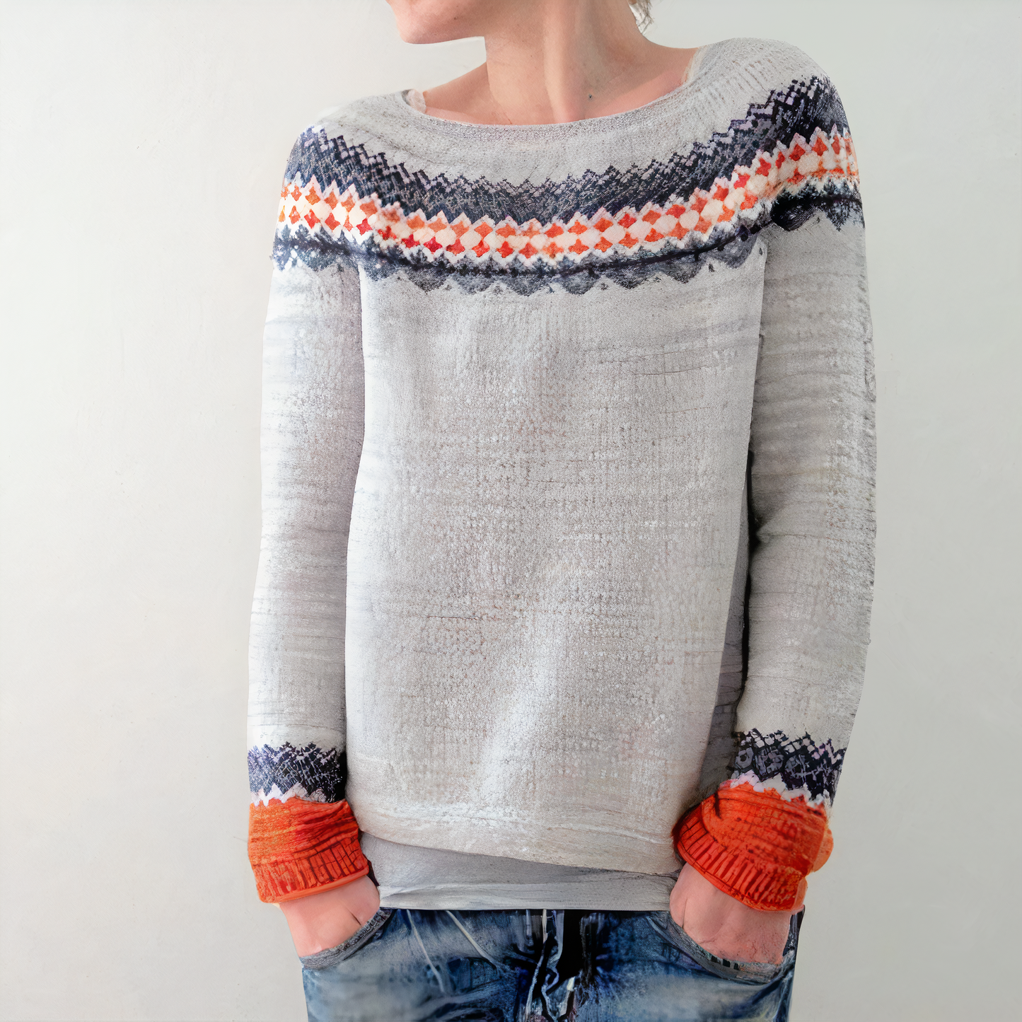 WW | Gemütlicher Bootskragen-Pullover