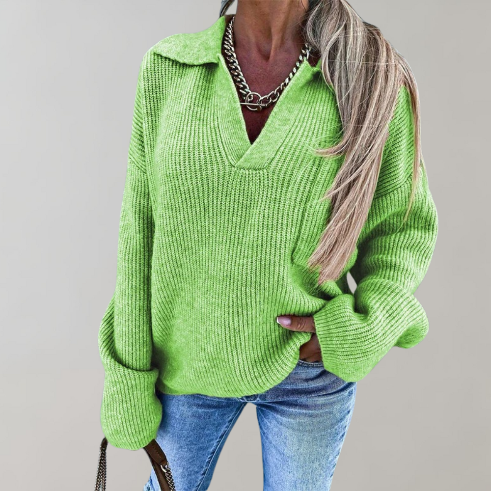 WW | Women's Oversized V-Neck Sweater