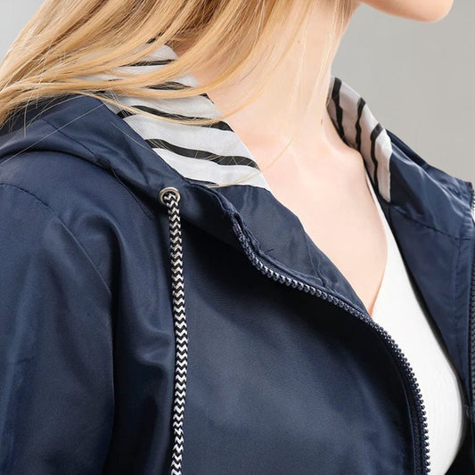 WW | Lined Rain Jacket - Water-Repellent & Lightweight - With Hood - Everyday Outerwear