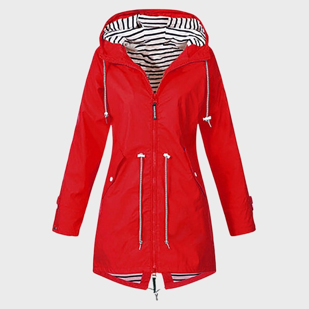 WW | Rain Jacket with Hood Adjustable Waist