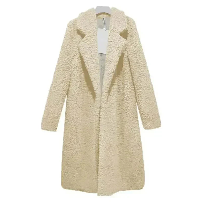 WW | Fashionable plush coat for women
