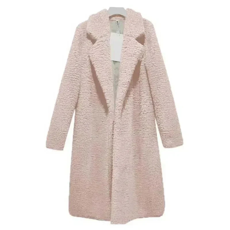 WW | Fashionable plush coat for women
