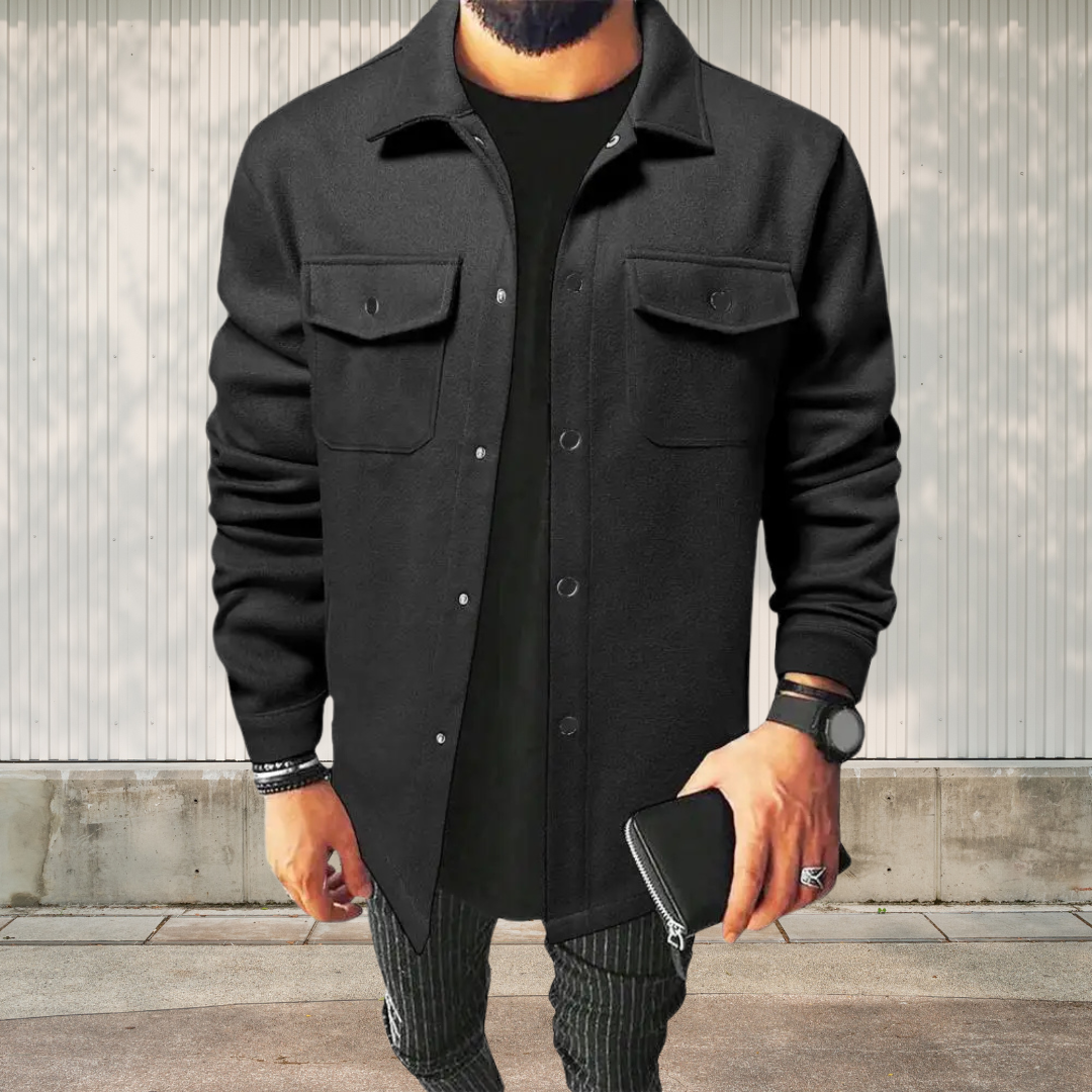 WW | Men's Cotton Overshirt, Versatile and Casual