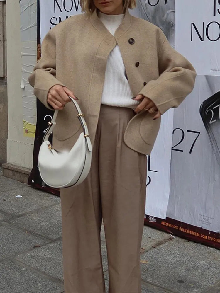 WW | Elegant, Oversized Women's Coat for Autumn