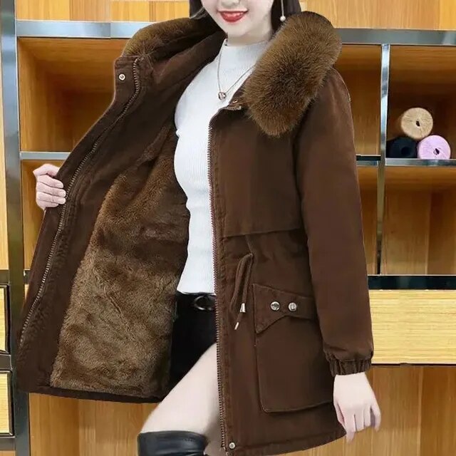 WW | Lässiger Winterparka Mit Veganfell Für Damen - Ideal für den Winter