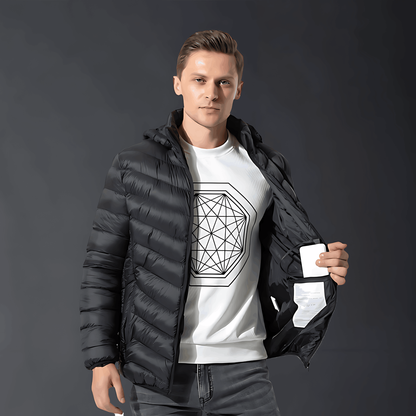 WW | Jacket Hood Puffer Down Jacket