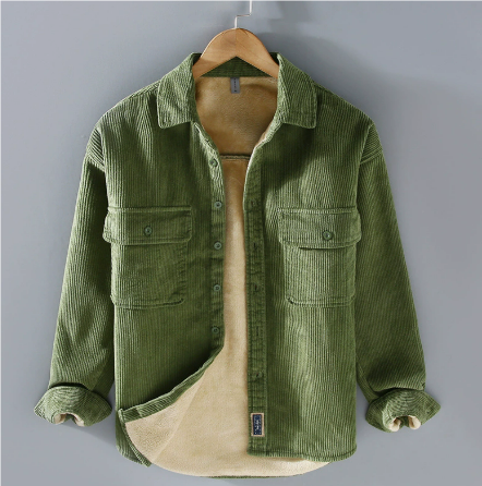 WW | Warme Cordjacke für Herren Lange Ärmel