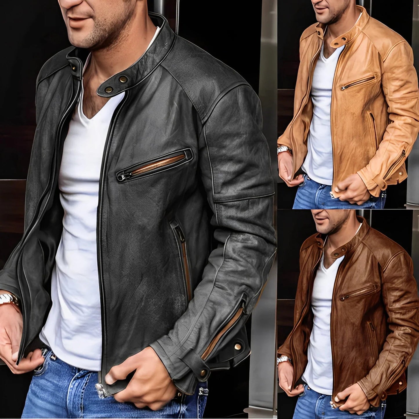 WW | Elegante, wasserdichte Herren-zip-Jacke
