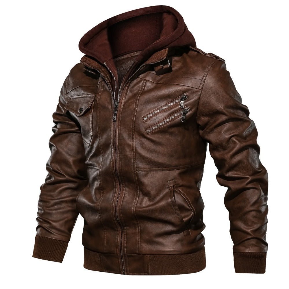 WW | Premium kapuzenmotorjacke für Herren Lässig
