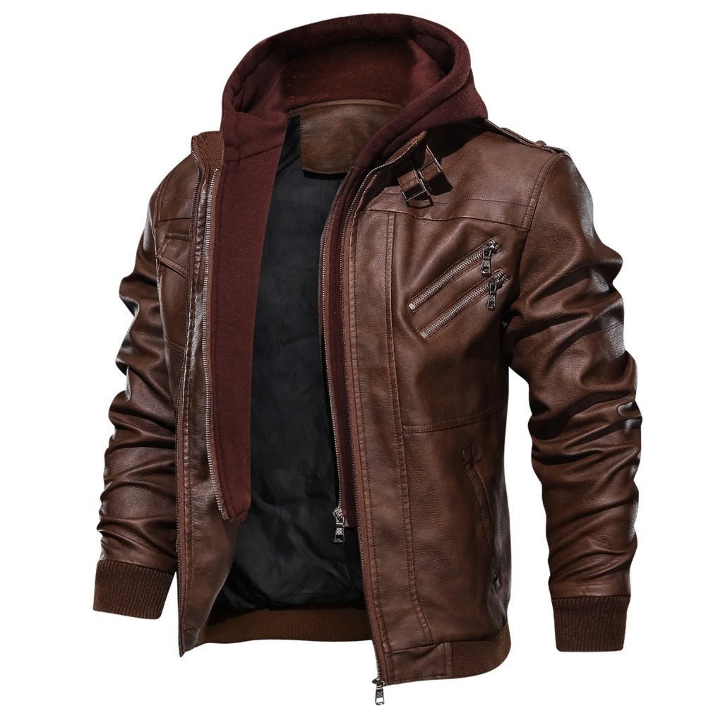 WW | Premium kapuzenmotorjacke für Herren Lässig