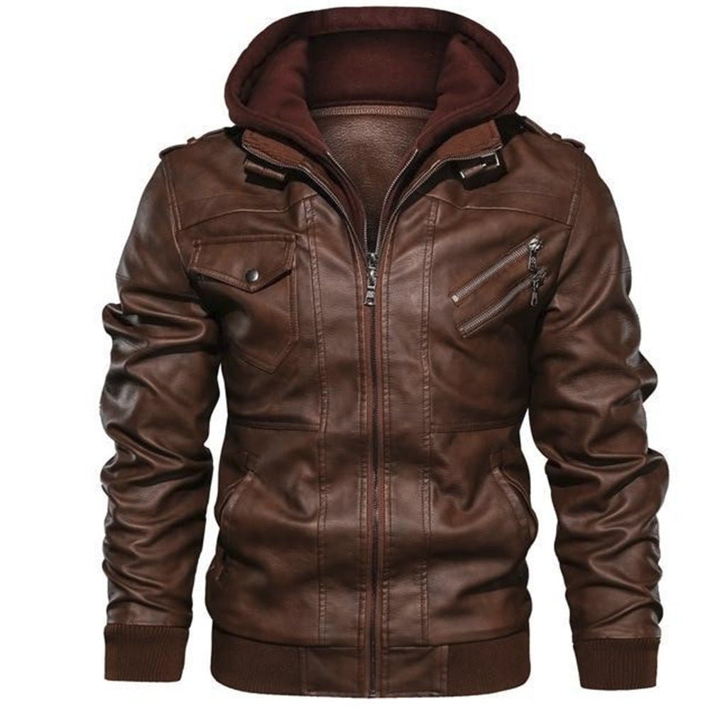 WW | Premium kapuzenmotorjacke für Herren Lässig