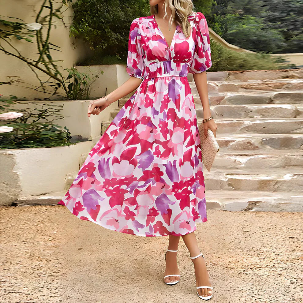 Constança – Patterned Midi Dress