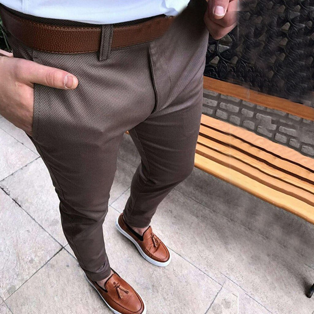 WW | Slim Fit Tailored Fit Gewebter Stoff Formal Und Lässig