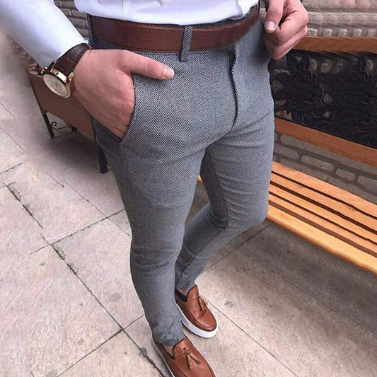WW | Slim Fit Tailored Fit Gewebter Stoff Formal Und Lässig