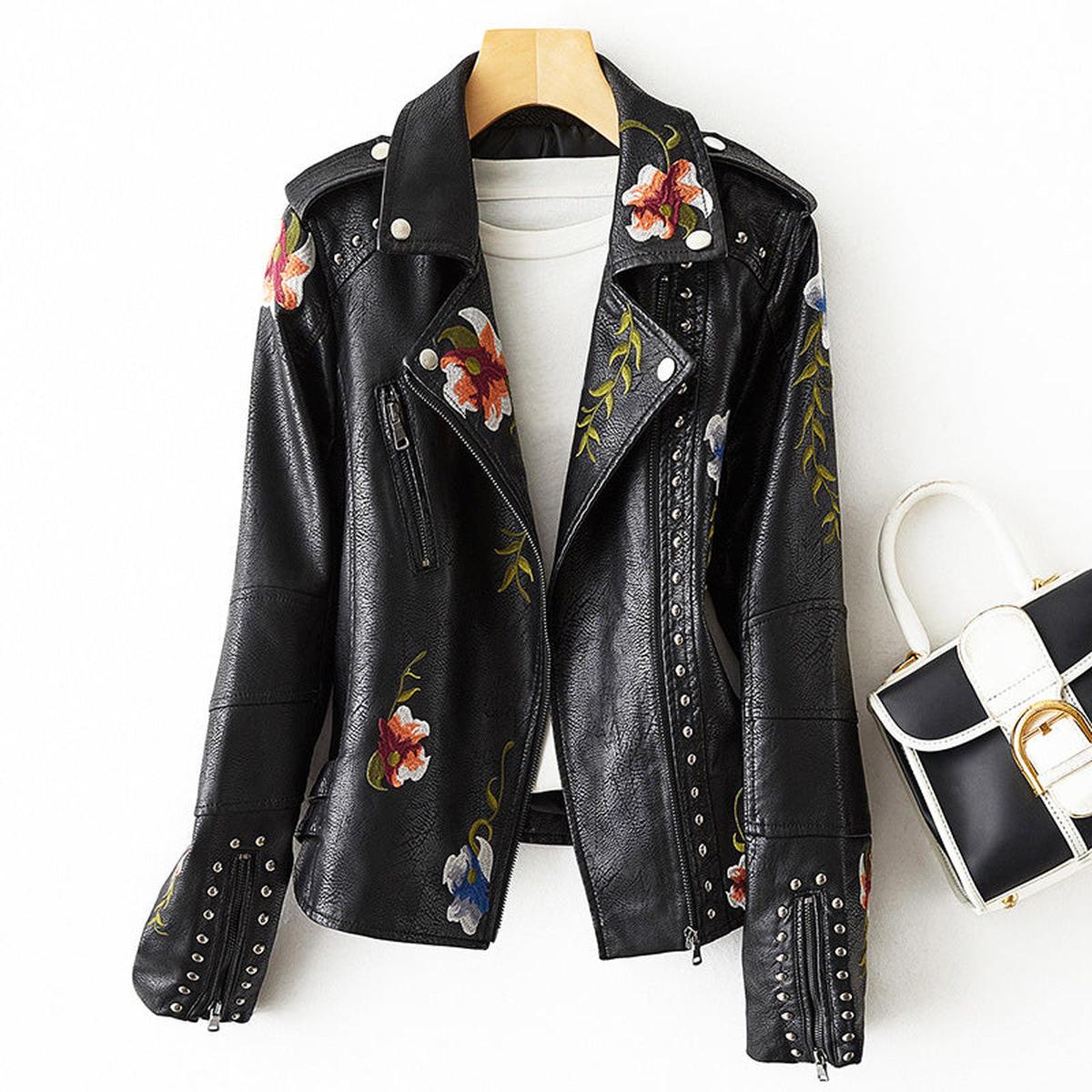 WW | Weinlese Floral Print Button up Jacke Für Frauen