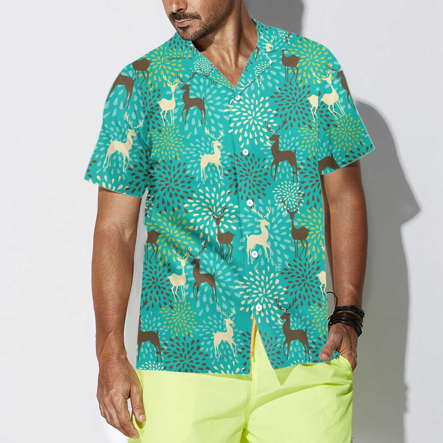 WW | Vintage Weihnachten Rentier Nahtloses Muster Hawaiianische Hemd, Einzigartiges Geschenk Für Weihnachten