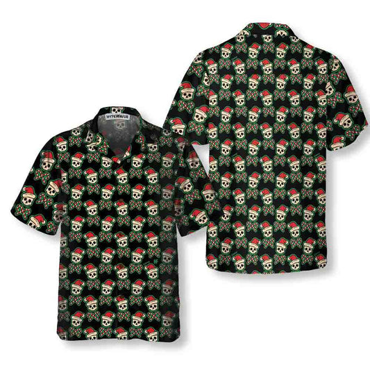 WW | Vintage Pirate Santa Skull Hawaiian Shirt, Funny Christmas Santa Shirt, Best Gift for Christmas
