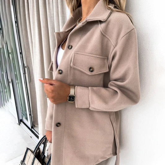 WW | Gürtel Knöpfe Übergröße Jacke Damenjacke