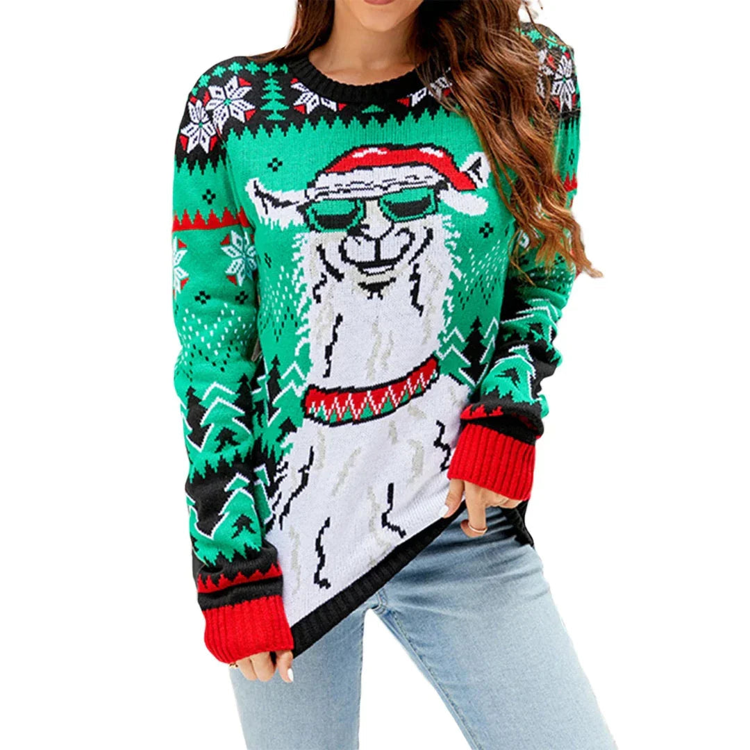 WW | Women's Ugly Christmas Sweater - Knitted Long Sleeves