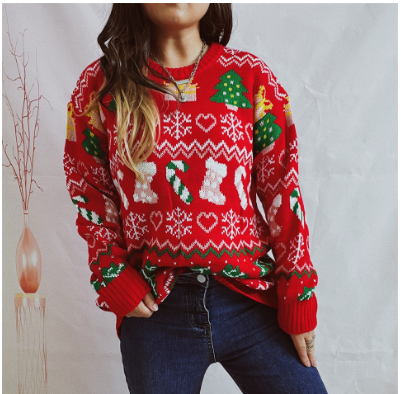 WW | Christmas Jumper for Women - Knitted Ugly Christmas Jumper