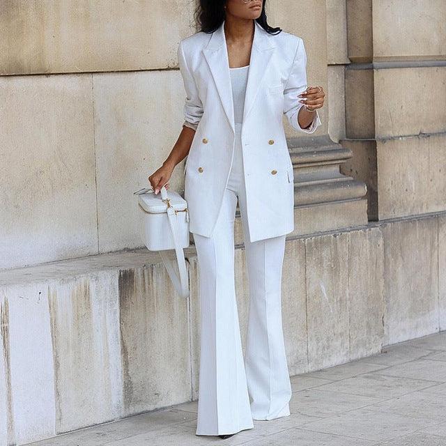 WW | Blazer Und Hose Satz Für Damen
