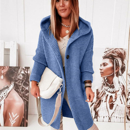 WW | Strickstrickjacke mit Kapuze