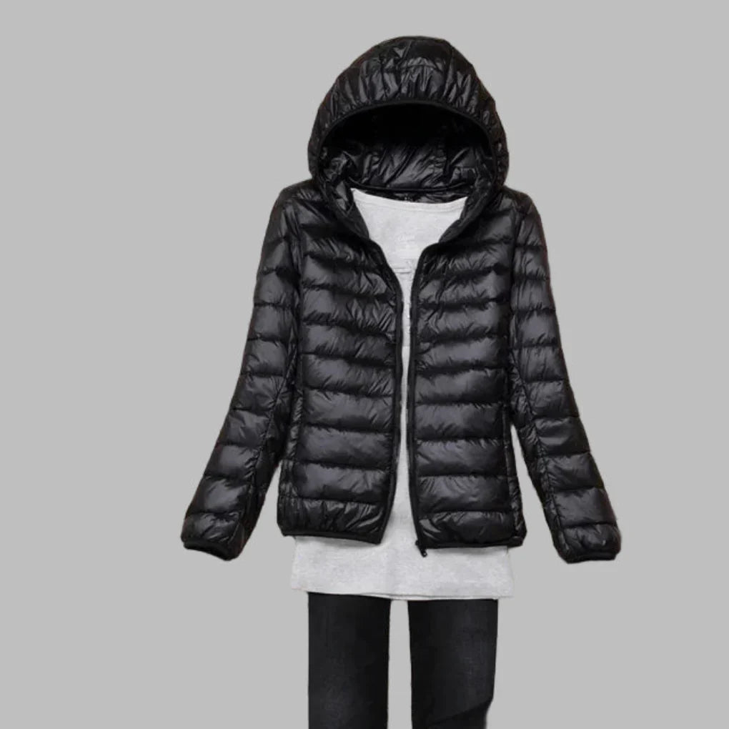 WW | Ultralight, Packable Hooded Down Jacket for Women