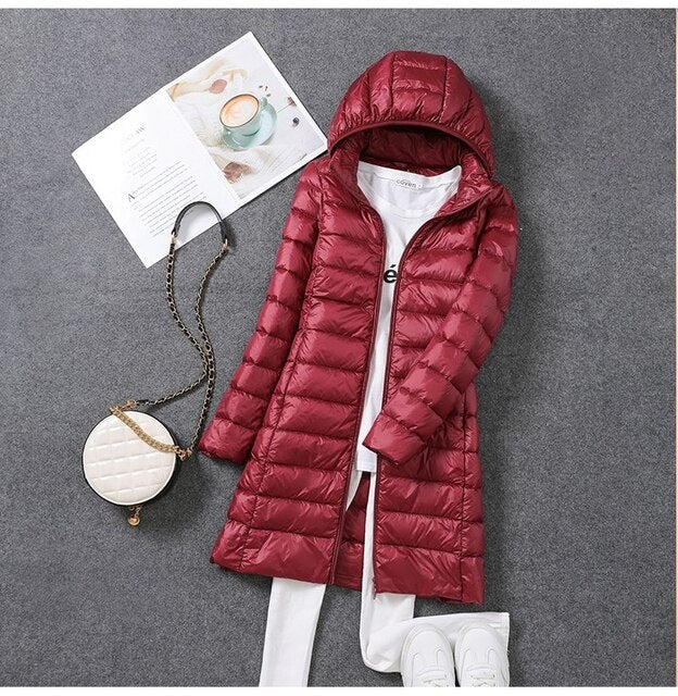 WW | Down Coat with Detachable Hood Women's