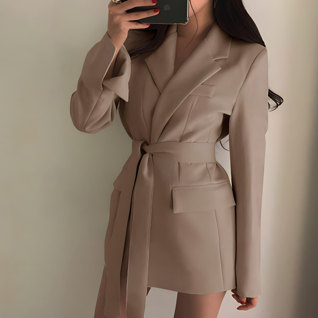 W&W - Elegant Blazer with Belt