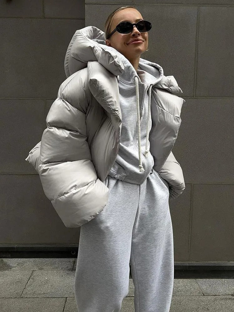WW | Winterjacke Warm Kapuze Pufferjacke Daunenjacke