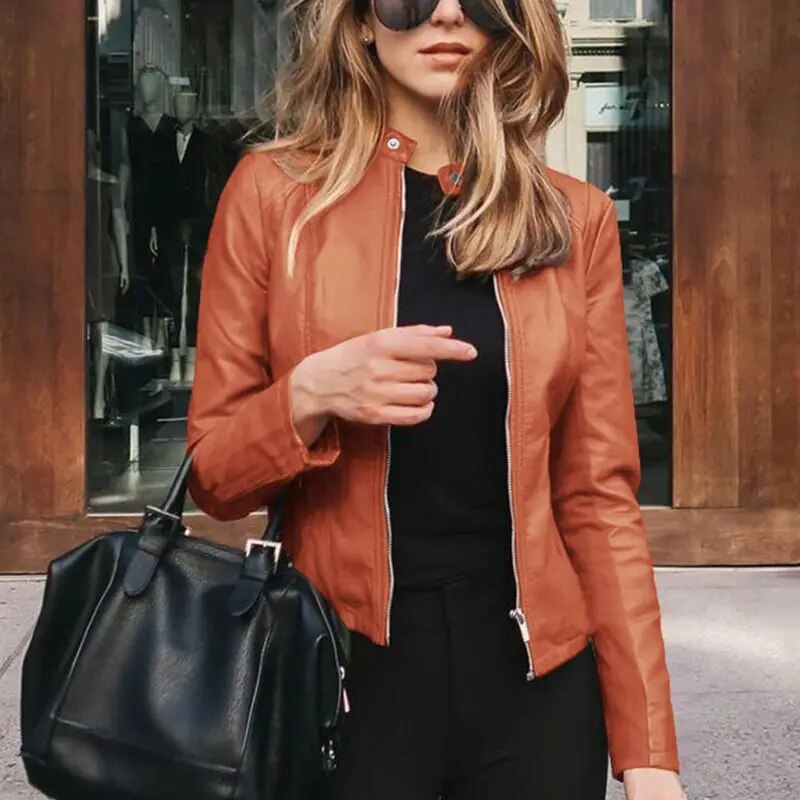 WW | Klassische Lederjacke für Damen