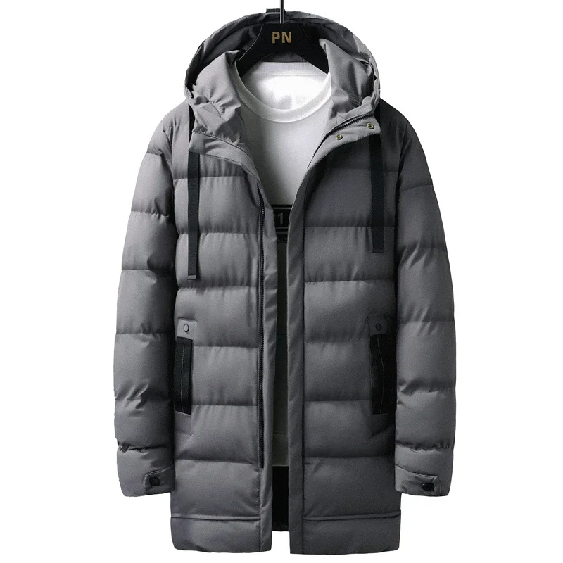 WW | Men's Long Winter Coat Warm and Windproof for Outdoor Activities