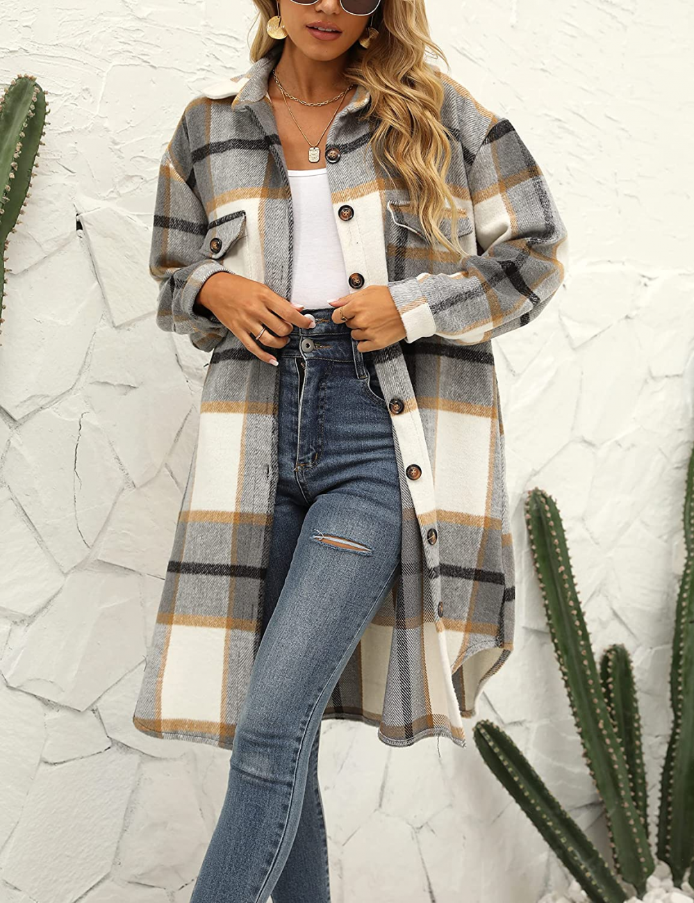 WW | Long & Trendy Wool Jacket